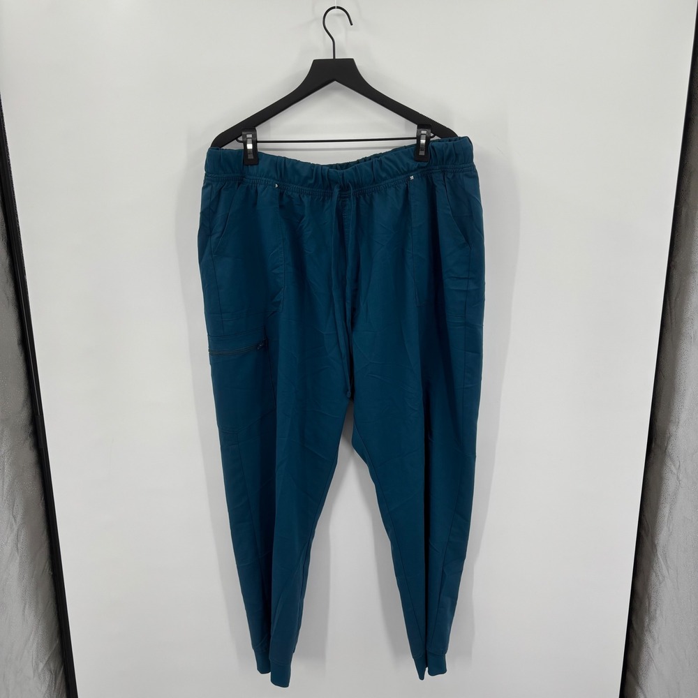 ScrubStar Womens 3XL Deep Slate Jogger Scrub Pants WM12B104A Teal Blue Plus Size
